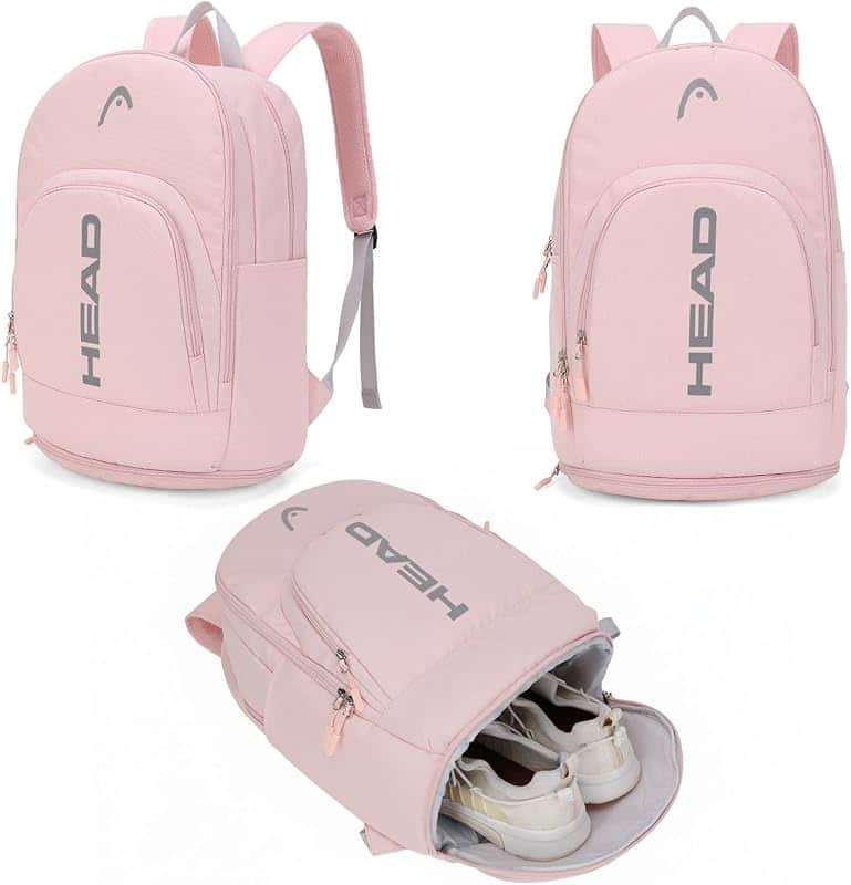 Gym Tennis Backpack for Women with Shoes Pocket Fits 15.6 inch Laptop | Waterproof Lightw…