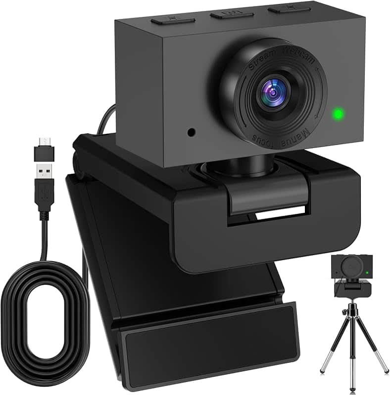Webcam for PC, 2K Streaming Camera, Web Camera for Desktop/Laptop Computer | Plug and Pla…