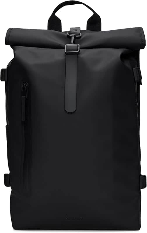 RAINS Rolltop Rucksack Large Waterproof Laptop Backpack for Men, Commuter | Waterproof ro…