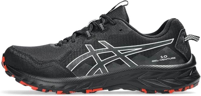 Men's Gel-Venture 10 Running Shoes, 9, Black/Graphite Grey