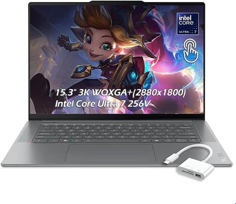 Yoga Slim 7i Ultra Aura Edition Laptop with Intel Core Ultra 7 256V, 15.3" 2.8K OLED Touc…