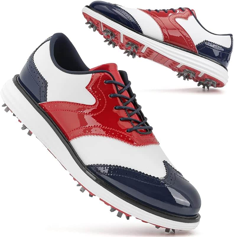 Men Golf Shoes Professional 9 Spikes Comfortable Outdoor Golf Training Sport Sneakers for…