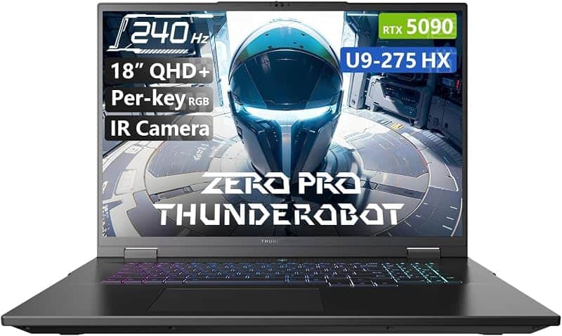 Zero 18 Pro 5090 Gaming Laptop, 18" QHD+ 240Hz 2.5K Hummingbird Display, Core Ultra 9 275…
