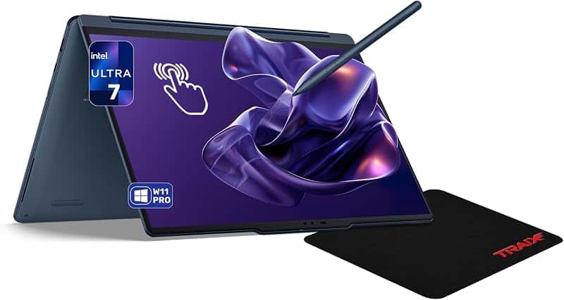 Yoga 9i 2-in-1 Aura Edition Laptop, Intel Ultra 7-355, 32 GB LPDDR5x RAM, 2 TB PCIe SSD,…