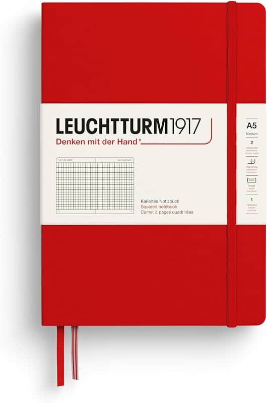 LEUCHTTURM1917 - Notebook Hardcover Medium A5-251 Numbered Pages for Writing and Journali…