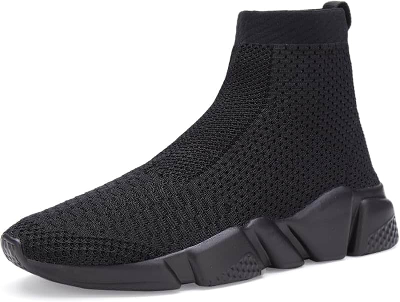 Womens Slip On Shoes Lightweight High Top Sneakers Comfortable Gym Walking Shoes