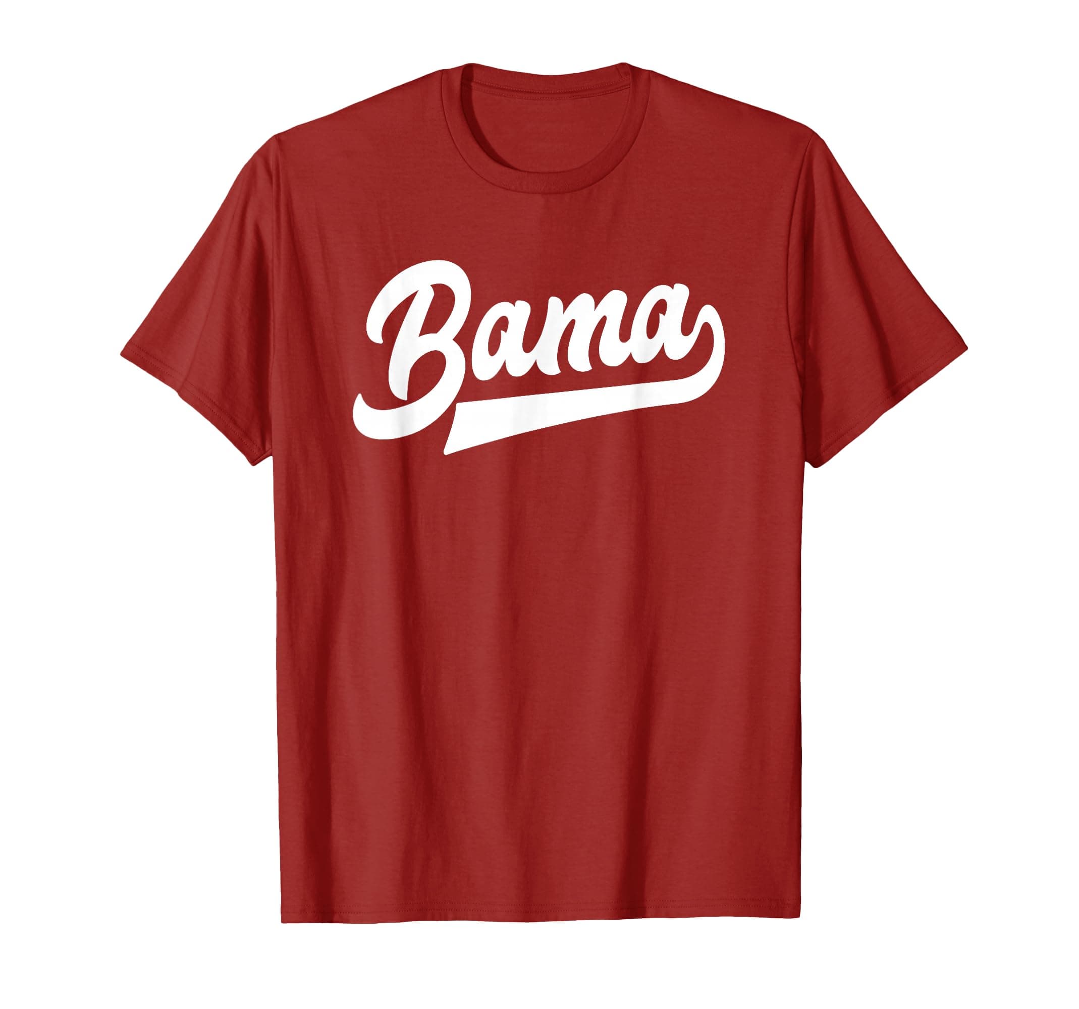 Bama Alabama White Script Design Southern T-Shirt