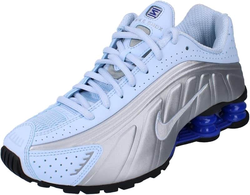 Shox R4 Women's Shoes Color: Blue Tint/metallic Silver-racer Blue