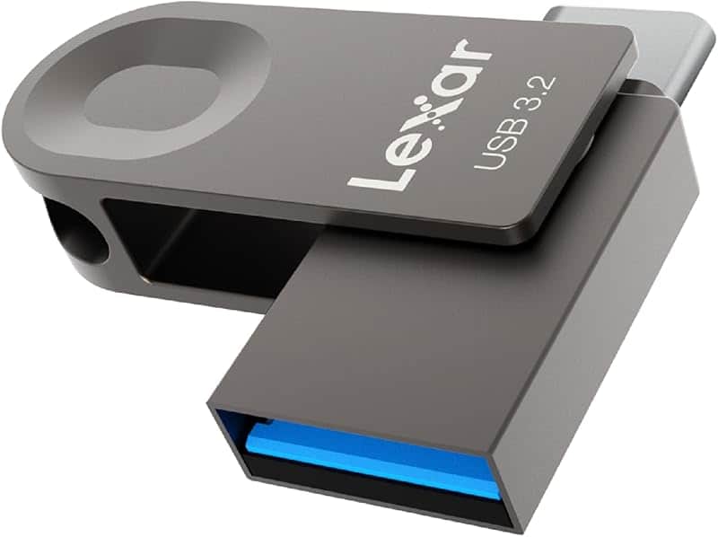 Lexar E32C 128GB Type-C USB Flash Drive, USB-A&USB-C 3.2 Gen 1 Dual Drive OTG 100MB/s Rea…