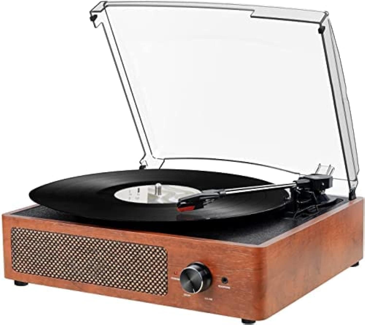 Vinyl Record Player Bluetooth Turntable with 2 Built-in Speakers 3-Speed Vintage LP Playe…