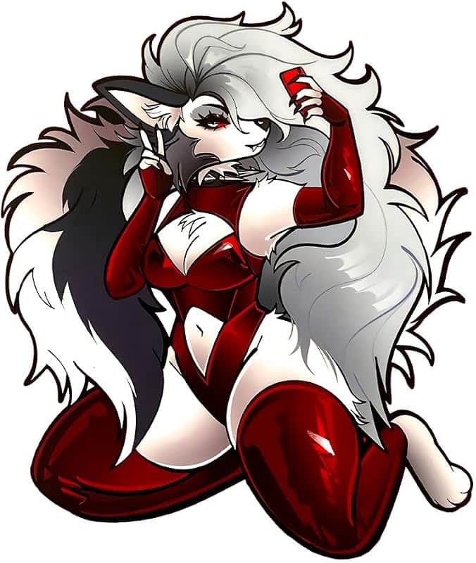 5.1'' Cool Furry Loona Anime Car Stickers Window Laptop Bumper Trunk Motorcycle Cameperva…