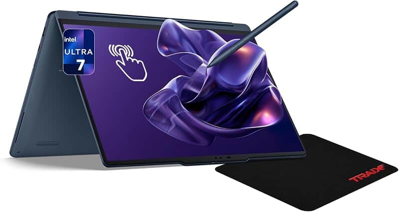 Yoga 9i 2-in-1 Aura Edition Laptop, Intel Ultra 7-355, 32 GB LPDDR5x RAM, 1 TB PCIe SSD,…