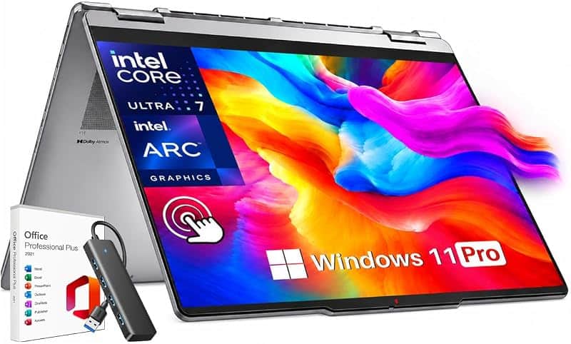 Yoga 7i 2-in-1 2K 16" Touchscreen Laptop 16GB RAM 1TB Ultra 7 256V