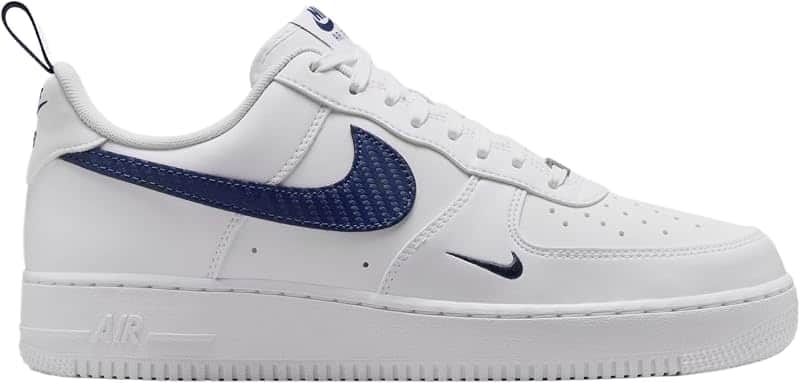 Air Force 1 '07 Mens Lifestyle Shoes (White/Midnight Navy/White)