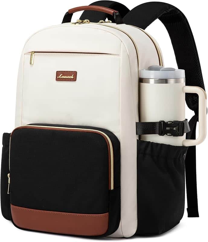 Laptop Backpack for Women with Pouch Pocket for Large Capacity Cup,15.6 Inch Laptop Compu…