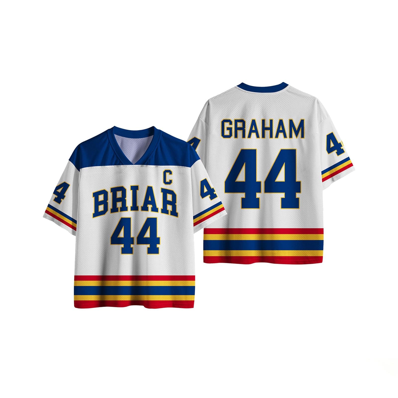 Off in Campus Merch Hockey Jersey,Unisex Briar University Fan Tee Graham 44& Logan 22& Di…