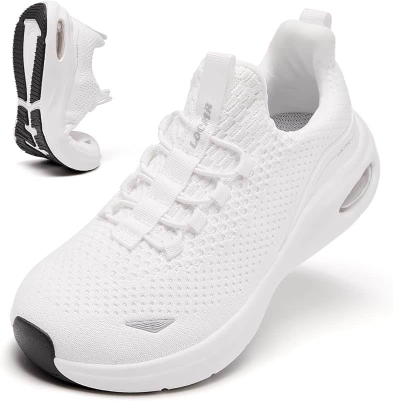 Wide Toe Box Shoes Women Slip on Sneakers with Arch Support, Extra Wide Width Comfort Wal…