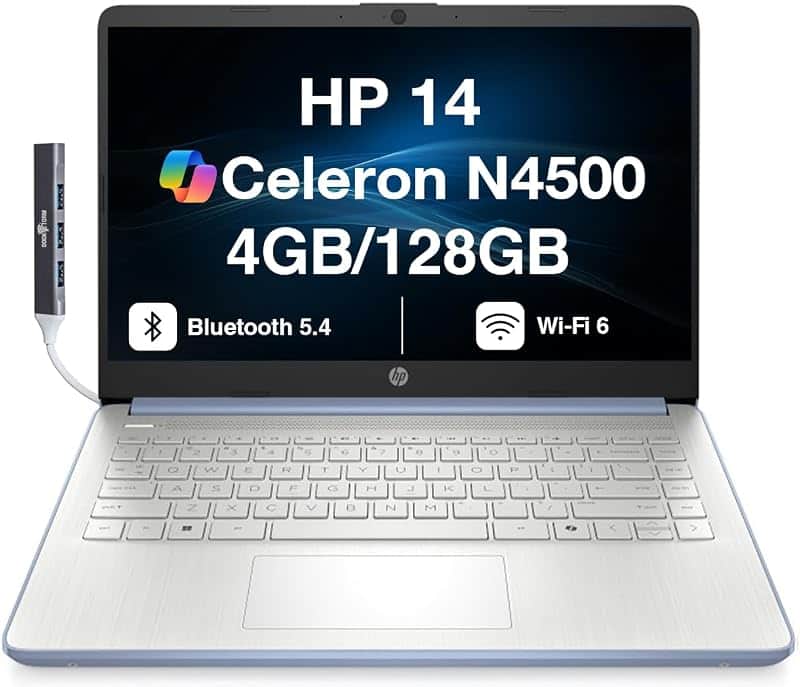 14 Business Laptop 14" HD Display, Celeron N4500, 4GB/128GB