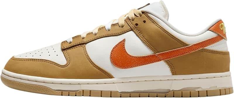 Dunk Low Retro Shoes (HM3729-181, Sail/Coconut Milk/Wheat/Safety Orange)