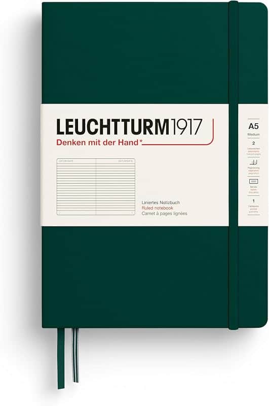 LEUCHTTURM1917 - Notebook Hardcover Medium A5-251 Numbered Pages for Writing and Journali…