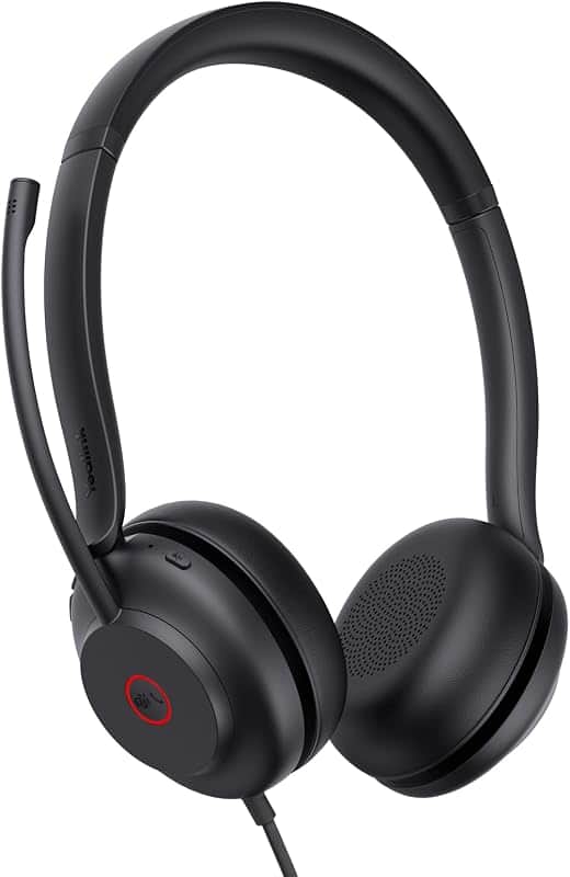 Yealink UH35 Wired Headset,USB-A,AI Noise Canceling Mic,Call Control,On-Ear | Teams/Zoom…