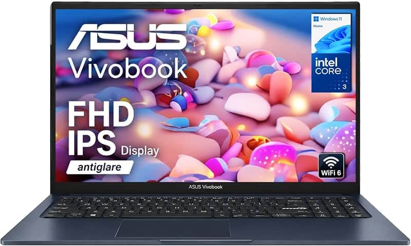 Vivobook 15 Business Laptop, 15.6" FHD Slim-Bezel IPS Display, Intel Core 3 100U 6-Core P…