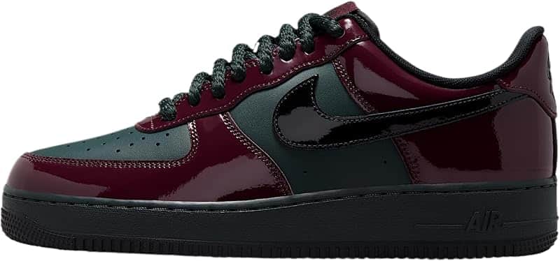 Air Force 1 '07 LV8 Men's Shoes (Black Spruce/Burgundy Crush/Black)