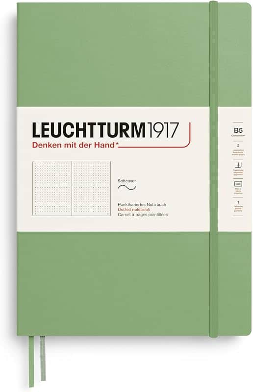 LEUCHTTURM1917 - Notebook Softcover Composition B5-123 Numbered Pages for Writing and Jou…