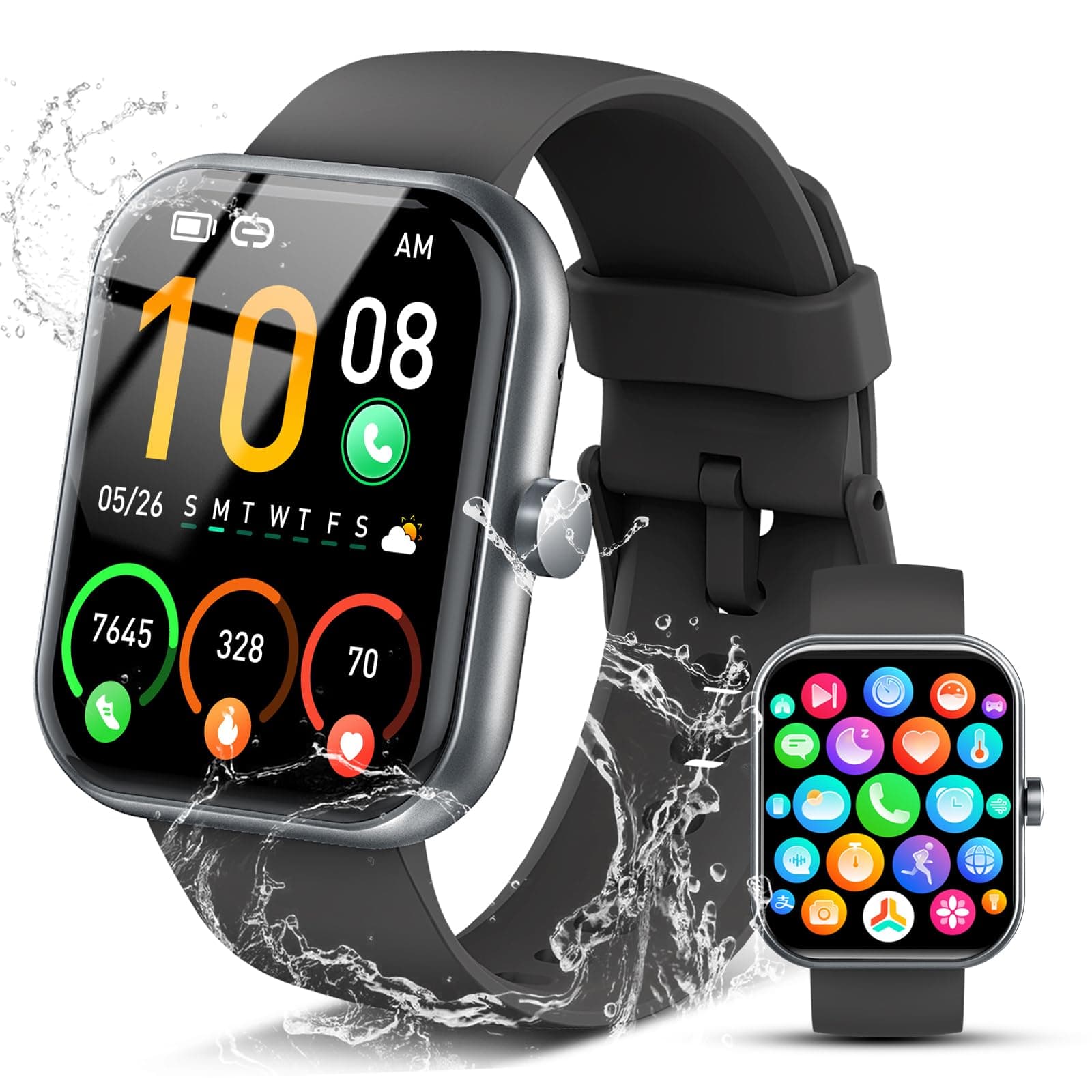 2026 Smart Watch for Men Women (Answer/Make Call), 1.96" HD Fitness Tracker Running Watch…