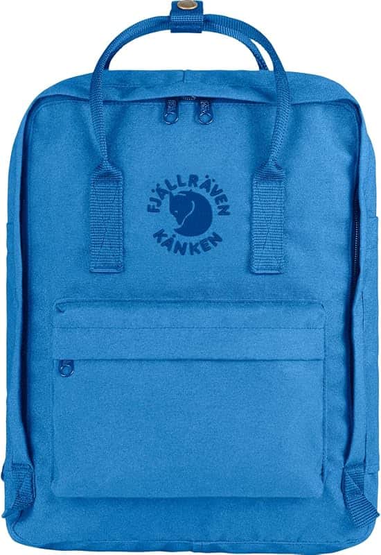 Re-Kanken Backpack - Lightweight Durable Everyday Travel Laptop Bag, UN Blue