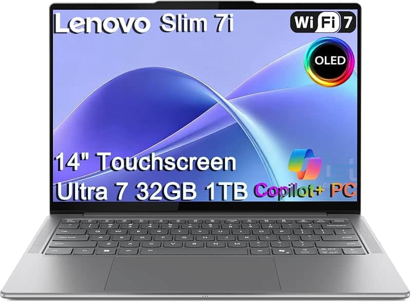Slim 7i Aura Edition Laptop, Intel Ultra 7 258V, 32GB DDR5, 1TB SSD