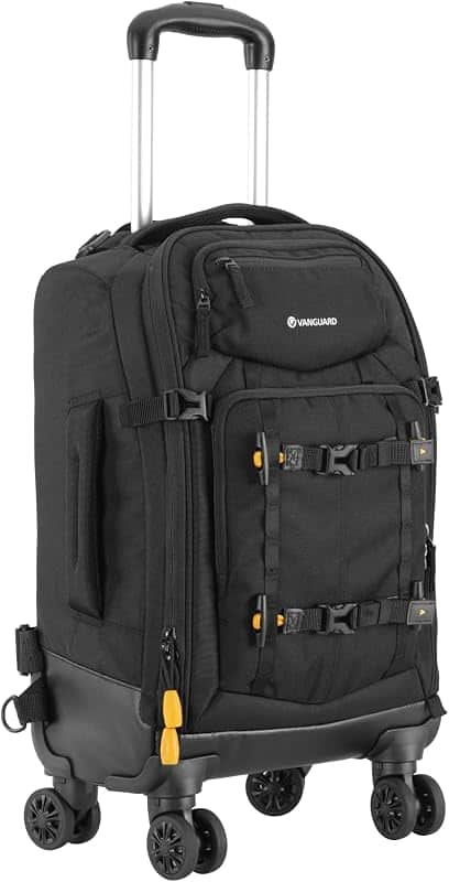 VANGUARD ALTA FLY 55T G2 DSLR Convertible Camera Backpack, 8 Wheel Spinner/Trolley, 22 Li…