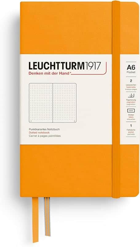 LEUCHTTURM1917 - Notebook Hardcover Pocket A6-187 Numbered Pages for Writing and Journali…