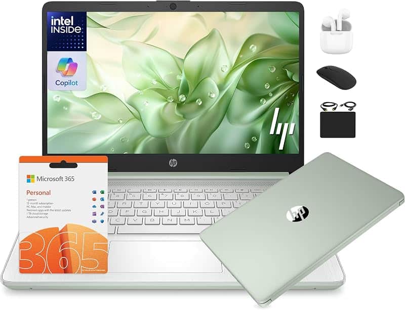 14 Laptop Student Business 2025 Flagship Computer, AI Copilot, 4-Core 13th Gen Intel CPU,…