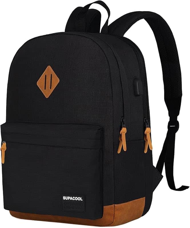 Large Laptop Backpack with USB Charging Port for Men and Women