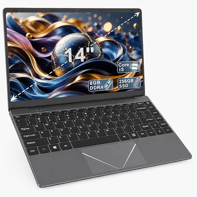 14 Inch Laptop 8GB RAM 256GB SSD Ideal for Work, School and Home Office