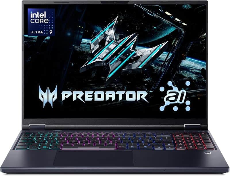 Predator Helios Neo 16 AI Gaming Laptop | Intel Core Ultra 9 Processor 275HX | NVIDIA GeF…