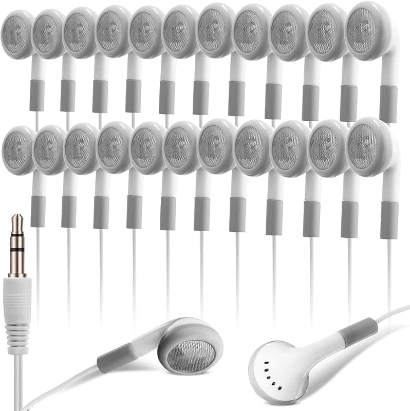 Xuhal 150 Packs Bulk Earbuds with Wired Earphones Headphones with 3.5mm Jack, Wired Ear B…