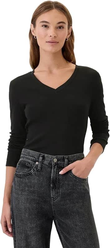 Women's Long Sleeve Favorite V-Neck T-Shirt