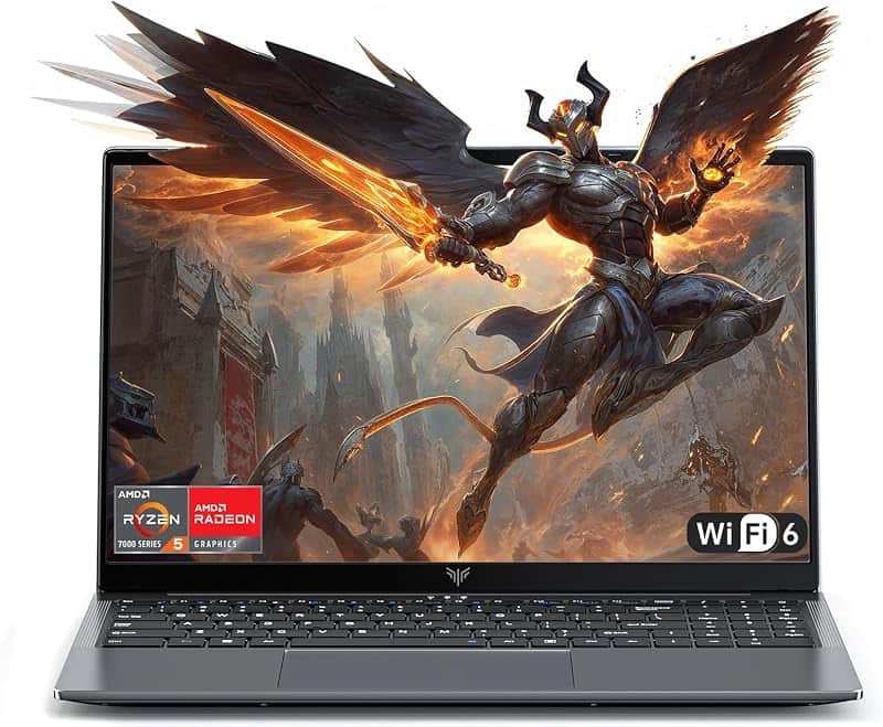 KAIGERR Gaming Laptop, Laptops with AMD Ryzen 7430U(Up to 4.3GHz), 16GB DDR4 512GB SSD La…
