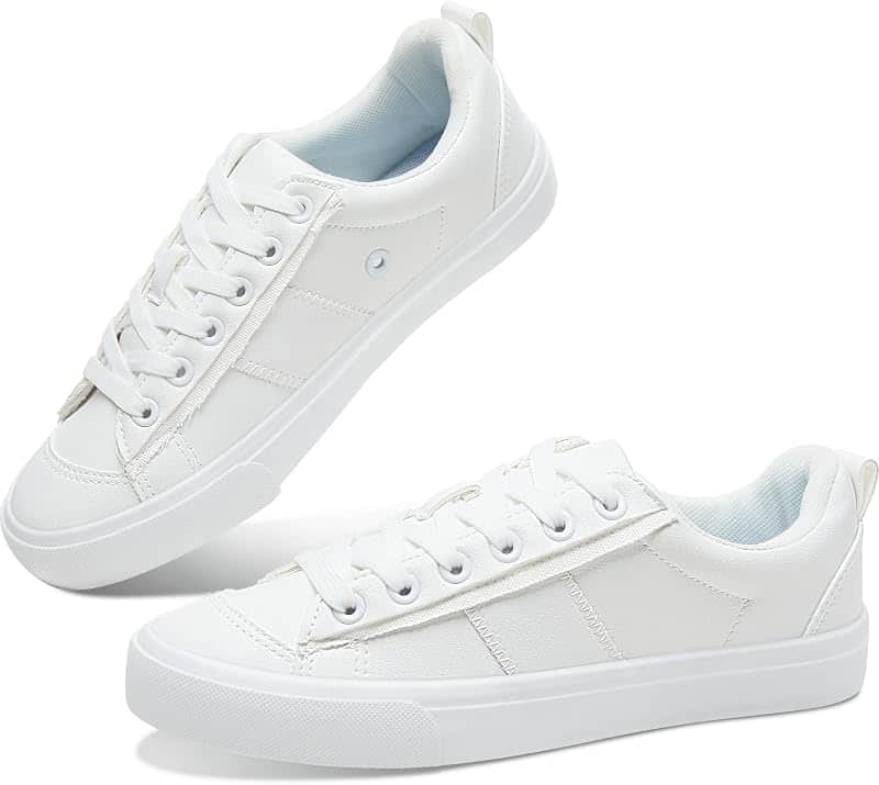 Women Tennis Fashion Shoes Casual PU Leather Sneakers Comfortable Court Sneakers