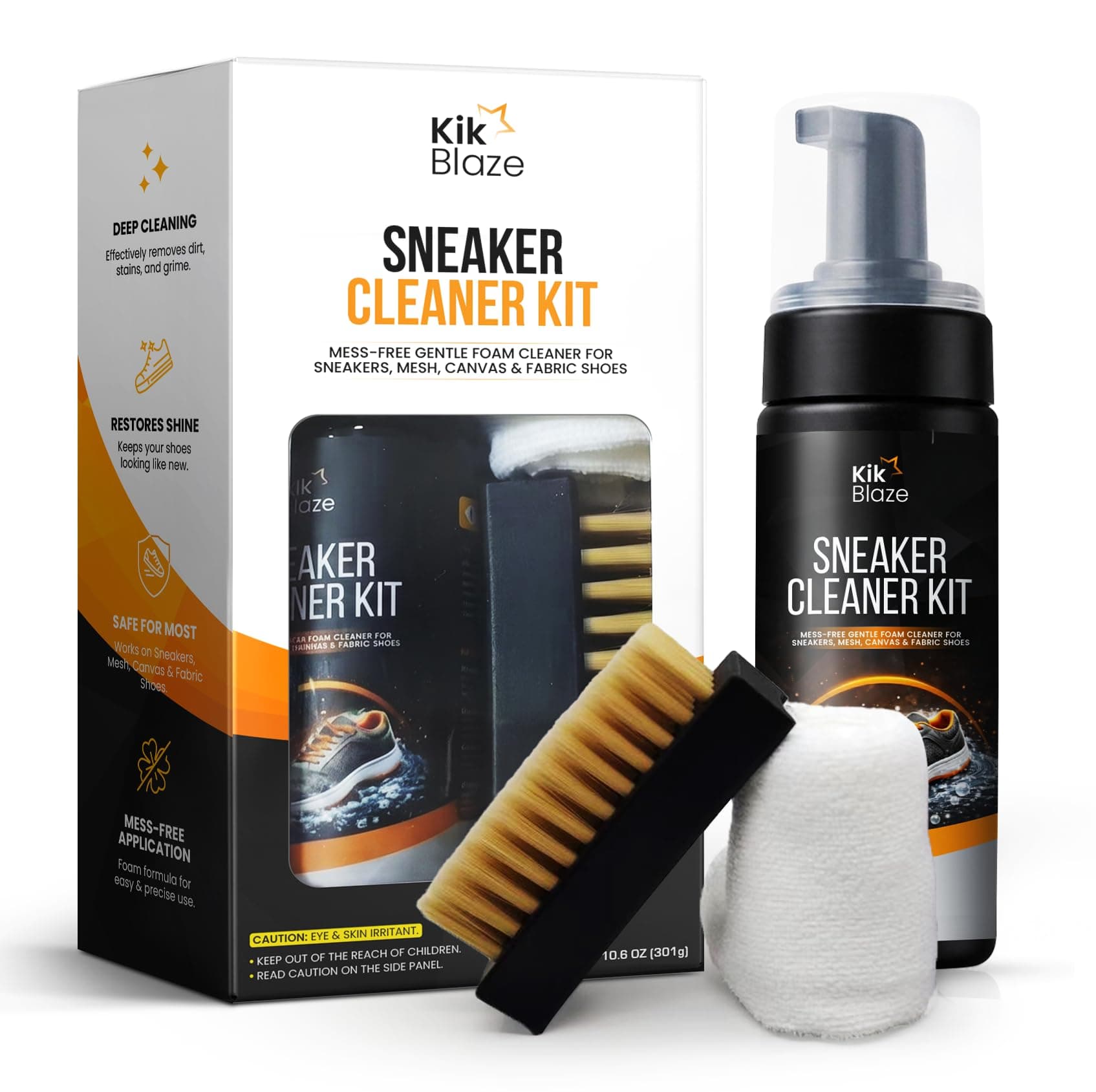 Sneaker cleaner kit, foam sneaker cleaning kit for white shoes