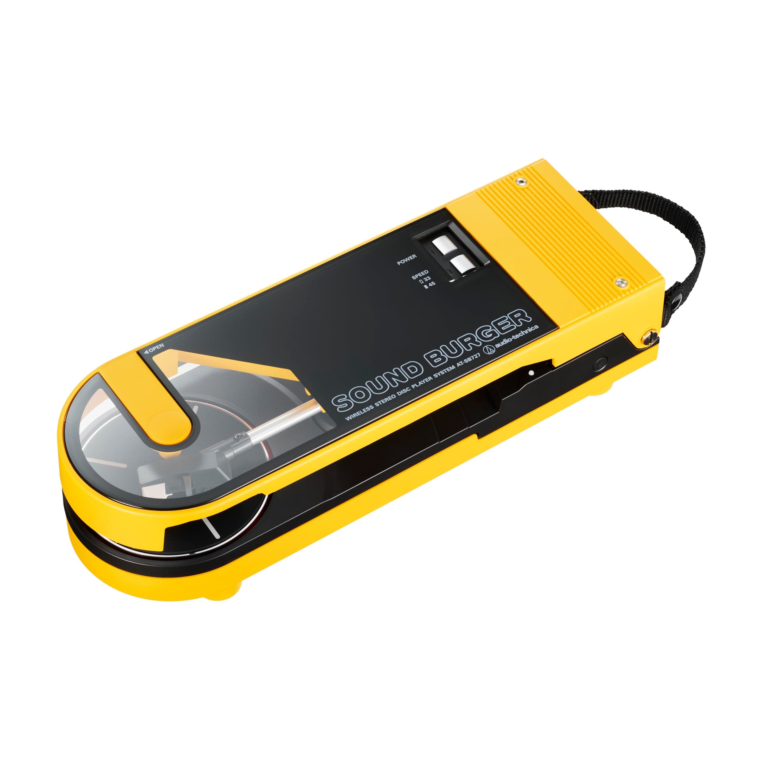 Audio-Technica AT-SB727-YL Portable Turntable, Yellow