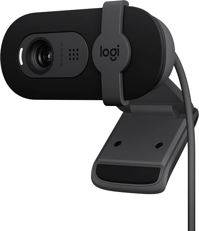 Brio 101 Full HD 1080p Webcam for Meetings, Streaming, Desktop, Laptop, PC - Built-in Mic…