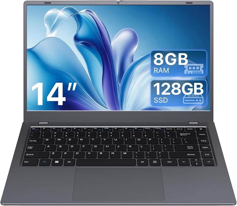 ZENSAUN 14 Inch Laptop Computer - 8GB RAM 128GB SSD Laptops with Pentium Gold 6500Y (Up t…