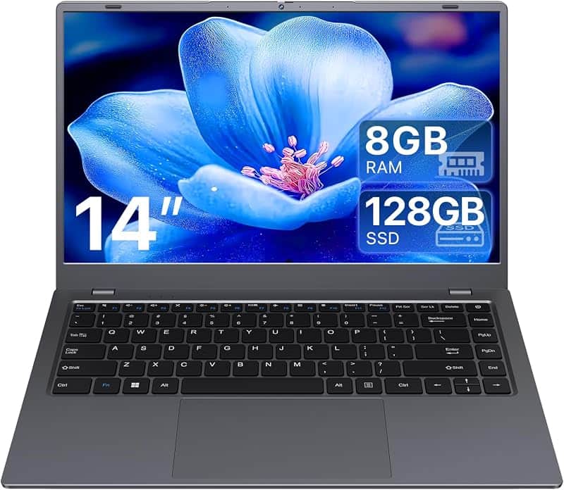 ZENSAUN Laptop 14 Inch, 8GB RAM, 128GB SSD Expandable 1TB, Pentium 6500Y Processor Up to…