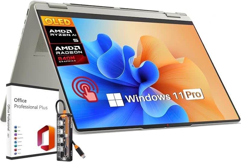 Yoga 7a 2 in 1 14" OLED Touchscreen Laptop AMD Ryzen AI 5 430
