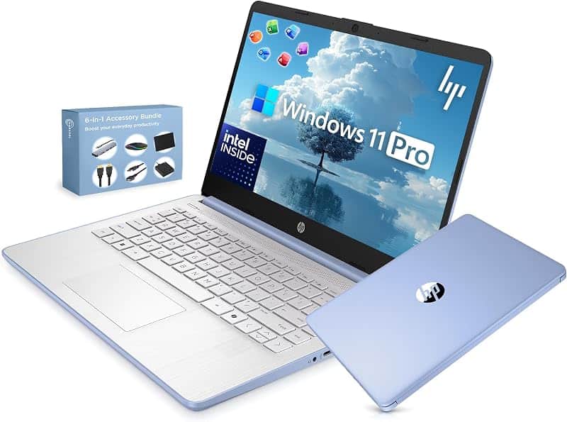 14” Ultra Light Thin Laptop Computer 2026 Premium, MS Office, Copilot AI, 4-Core Intel CP…