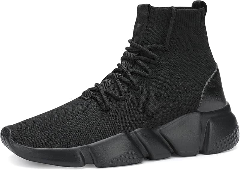 Men's Running Knit Comfortable Lightweight Breathable Casual Sports Shoes Fashion Sneaker…