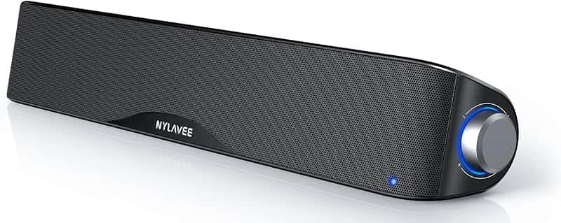 Nylavee Computer Speakers for Desktop PC, Bluetooth & AUX PC Sound Bar | 4-Driver Hi-Fi S…